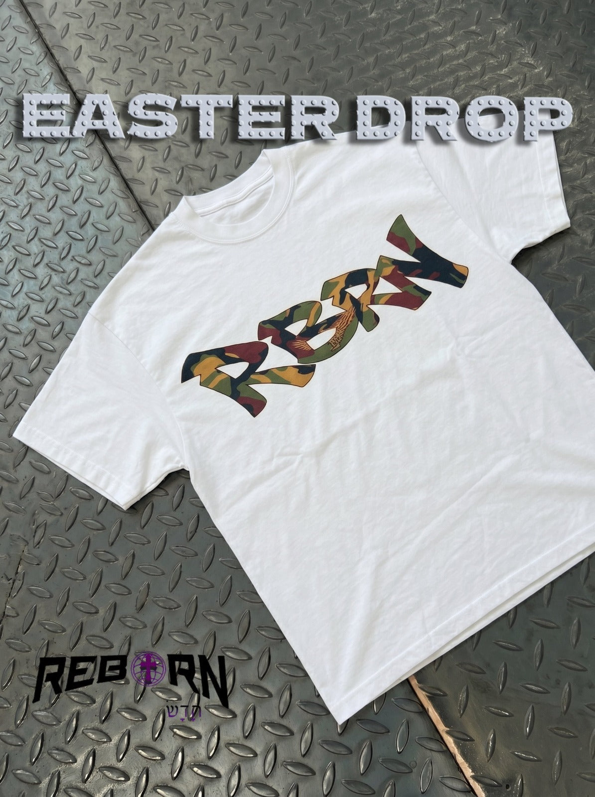 REBORN ZM Flag Tee – White