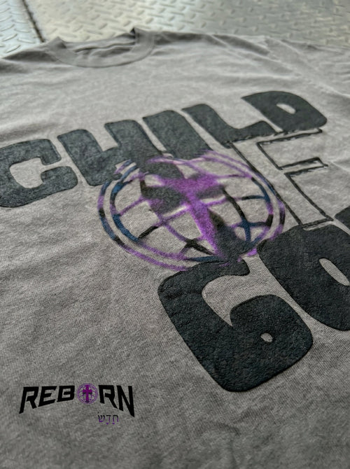 REBORN “Child of God” Tee – Grey